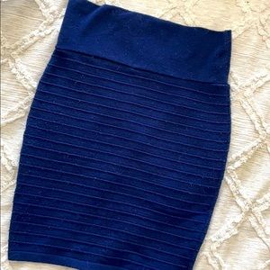 Navy Pencil skirt